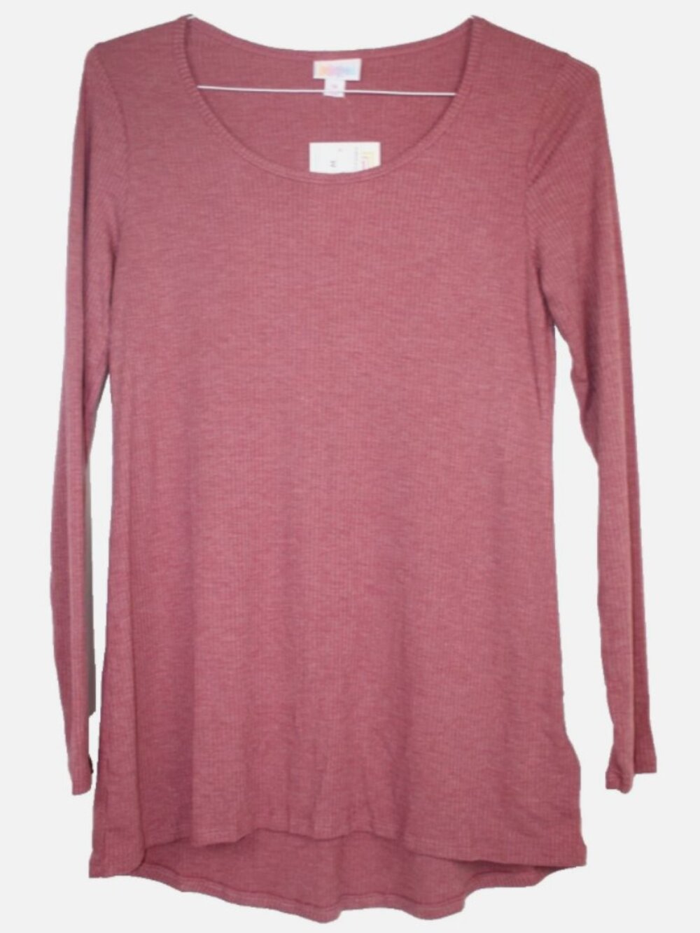 LuLaRoe LYNNAE Women's Shirt Top NWT Size M Medium Solid Mulberry Purple Knit